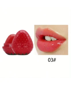 SHEIN 1pc Strawberry Flavored Lip Balm