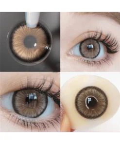 1pair Enlargement Natural Disposable Colored Contact Lenses