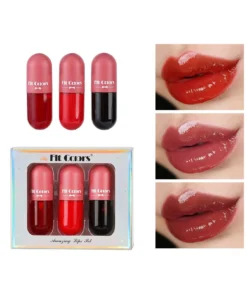 SHEIN Color Changing Lip Gloss Set, 3Pcs Lip Liquid