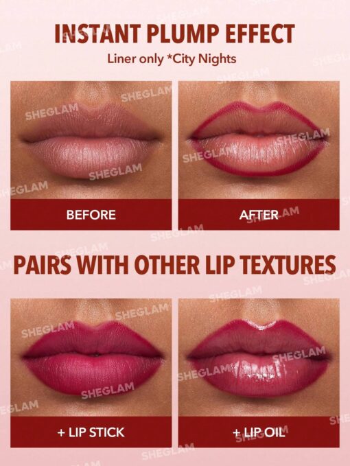 SHEGLAM Lip Facts Lip Liner-City Nights - Image 4