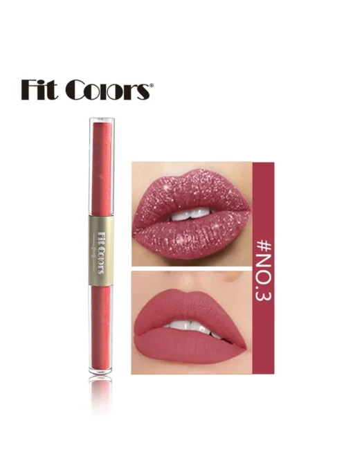 SHEIN Fit Colors Creative Dual-ended Matte Shimmer Lip Gloss