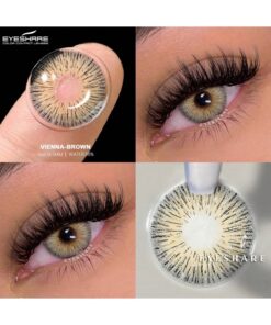 SHEIN 1 Pair VIENNA Soft Color Contact Lens For Eyes Beauty Eye Makeup Cosmetic Lens Yearly Disposable 14.5mm