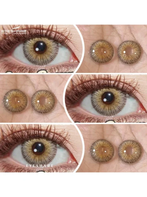 SHEIN 1 Pair VIENNA Soft Color Contact Lens For Eyes Beauty Eye Makeup Cosmetic Lens Yearly Disposable 14.5mm - Image 2