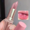 SHEIN OMGA Single Moisturizing Long-Lasting Non-Stick Cup Color-Changing Lipstick With Fine Glitter Lip Care Anti-Chapping Moisturizing Lip Plumper