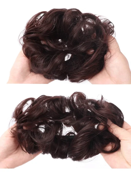 SHEIN 2pcs Curly Synthetic Hair Bun - Image 2