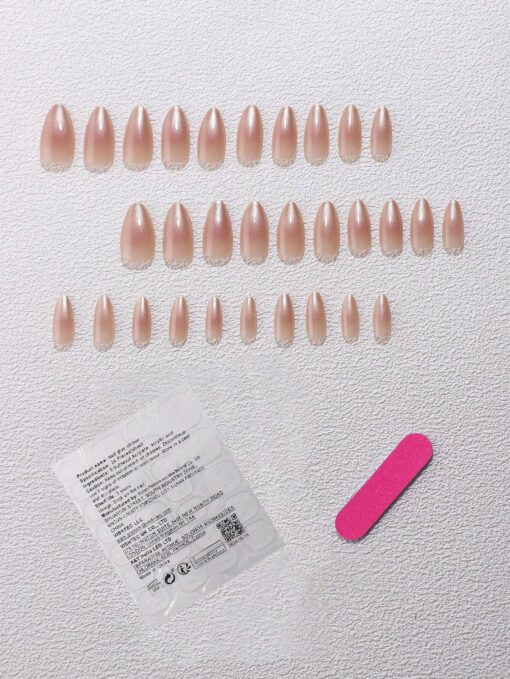 SHEIN 30-Piece Set Of Long Almond-Shaped Gradient Press-On Nails - Image 2