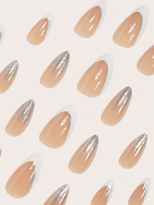 SHEIN Instantly Upgrade Your Look With 24pcs Almond Shape Press On Nails - Image 4