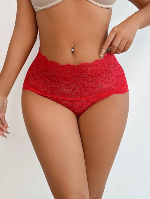 SHEIN High Waist Lace Trim Shaping Panties - Image 2