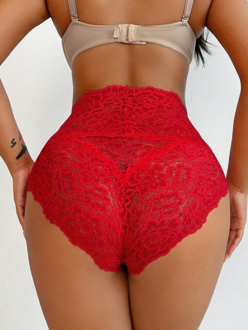 SHEIN High Waist Lace Trim Shaping Panties - Image 3