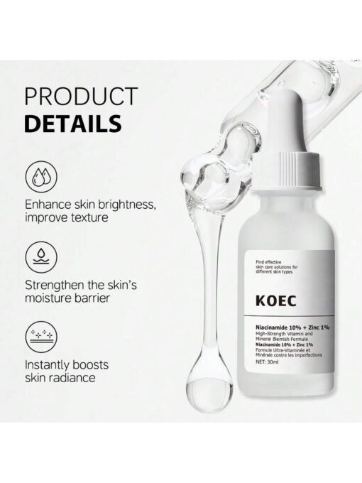 SHEIN KOEC Niacinamide 10% + Zinc 1% Facial Serum 30ml - Image 3