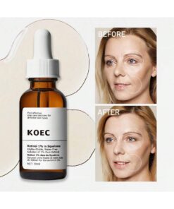 KOEC Retinol 1% In Squalane Facial Serum 30ml For Anti-Aging And Skin Smoothing