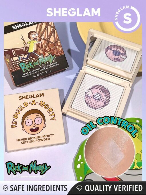 shein Rick and Morty X SHEGLAM Never Ricking Morty Setting Powder