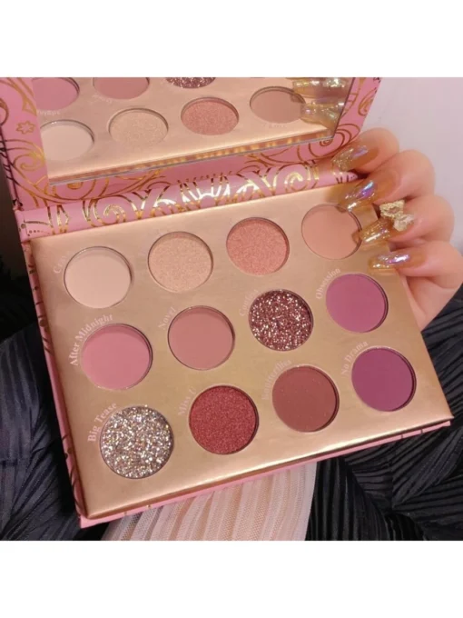 SHEIN 12-color Eye Shadow Palette In Rose Tone