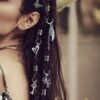 36pcs Silver Braids Decorated Hair Rings