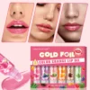 SHEIN MISS FACTORX 6pcs Gift Set Magic Color Changing Gold Lip Oil 15ml 24H Moisturizing