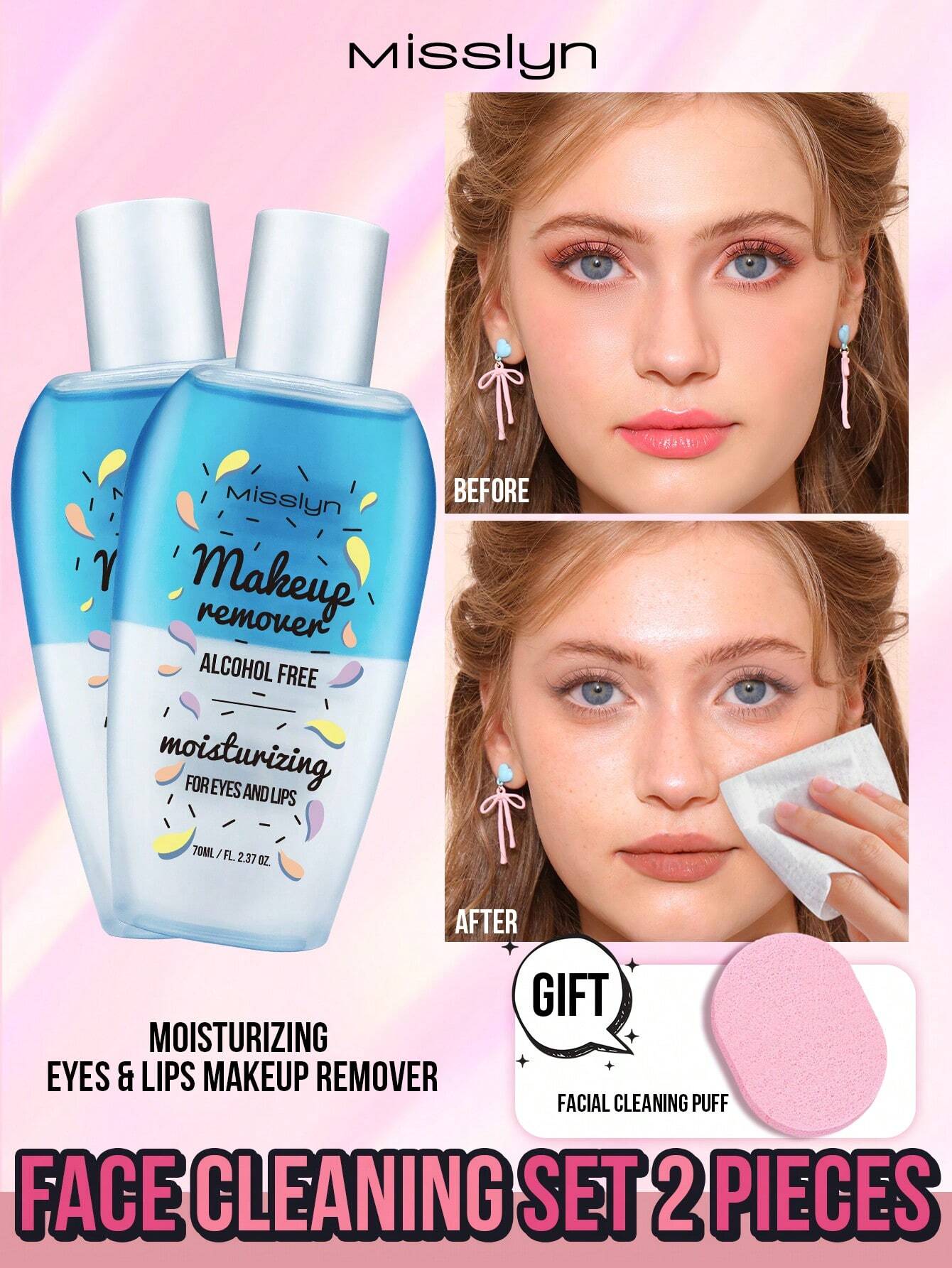 SHEIN Misslyn MAKEUP REMOVER MOISTURIZING FOR EYES AND LIPS