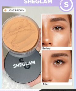 SHEGLAM Baked Glow Setting Powder-Light Brown