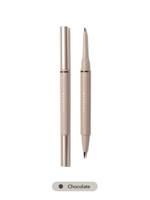 SHEGLAM Brows On Demand 2-In-1 Brow Pencil Chocolate Waterproof Liquid - Image 4