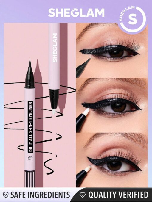 SHEGLAM Do It All 2-In-1 Eyeliner Waterproof Matte Eyeliner