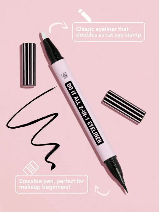 SHEGLAM Do It All 2-In-1 Eyeliner Waterproof Matte Eyeliner - Image 2