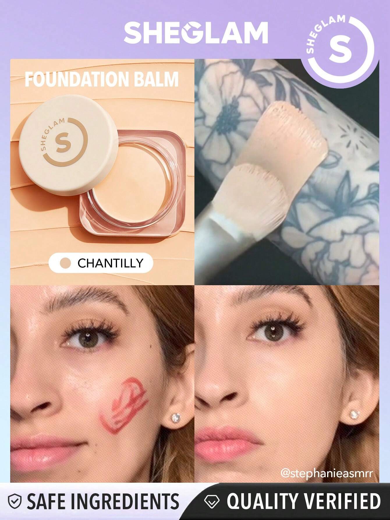 SHEGLAM Full Coverage Foundation Balm Chantilly Valentine'S Day