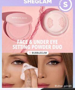 SHEGLAM Insta-Ready Face & Under Eye Setting Powder Duo-Bubblegum