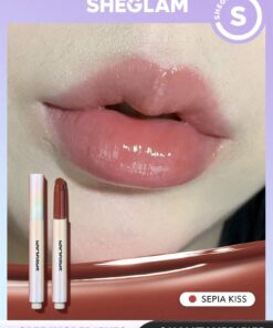 SHEGLAM Pout-Perfect Shine Lip Plumper-Sepia Kiss Moisturizing Plumping Solid Lip Gloss