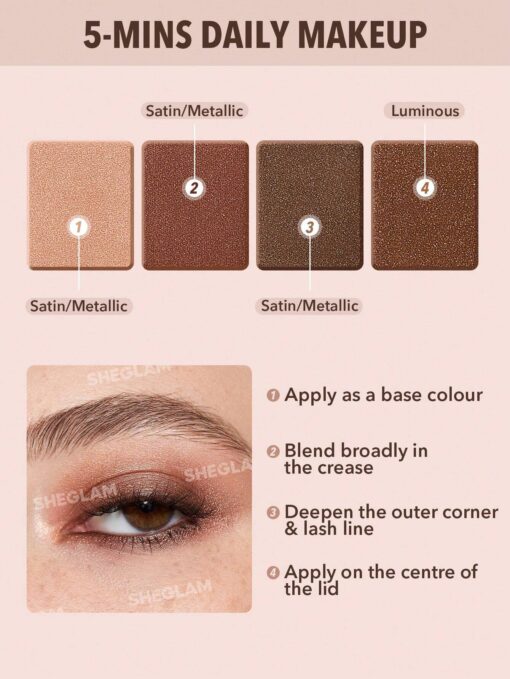 SHEGLAM Essential Square Eyeshadow  #1PCS - Image 3